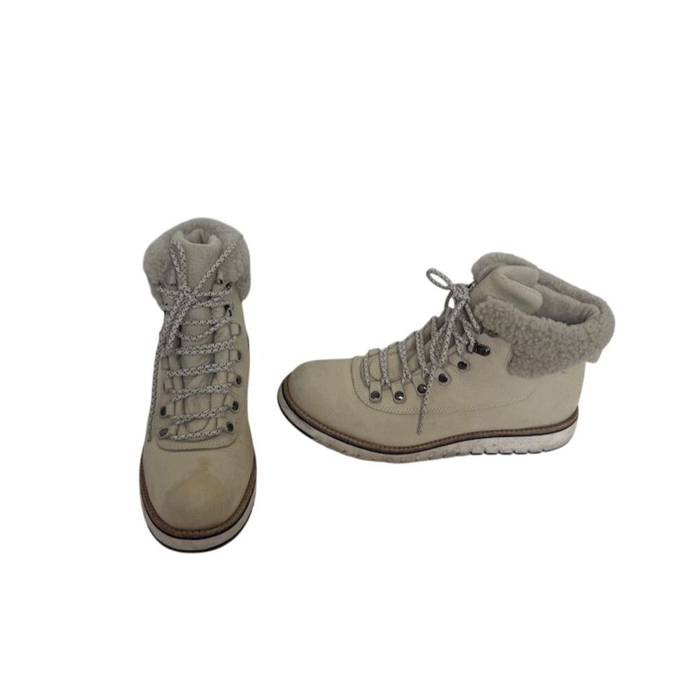 Cole Haan Women's Zerogrand Explore Hiker Boots Beige Size 8.5B